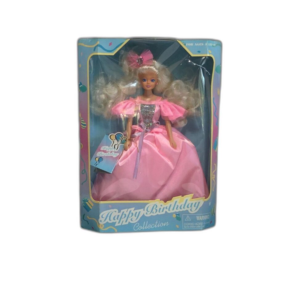 Vintage 1990s JAKKS Pacific Happy Birthday 11.5" Fashion Doll NIB